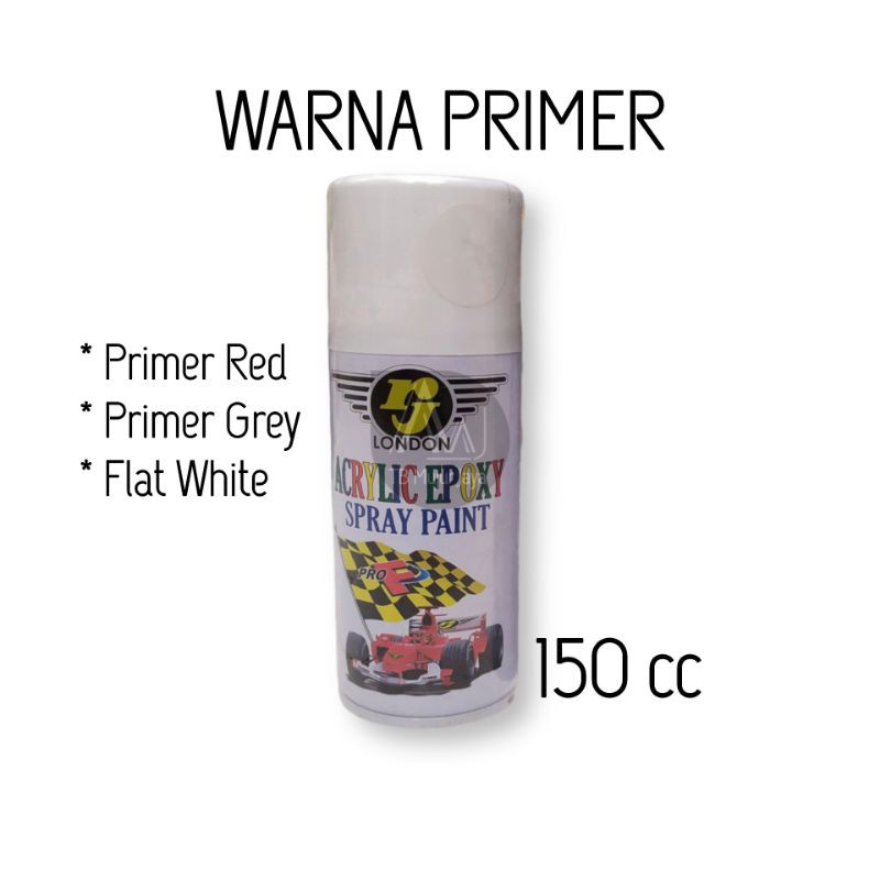 RJ London Acrylic Epoxy Spray Paint Cat Semprot 150 cc Primer / Cat Dasar