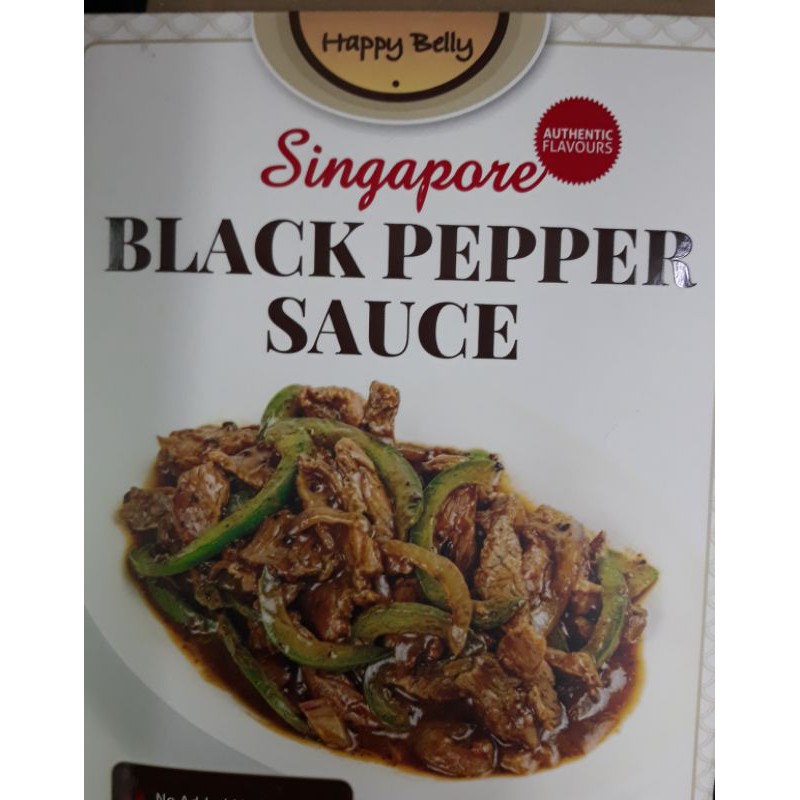 

HAPPY BELLY SINGAPORE BLACK PEPPER SAUCE/SAUS BUMBU LADA HITAM