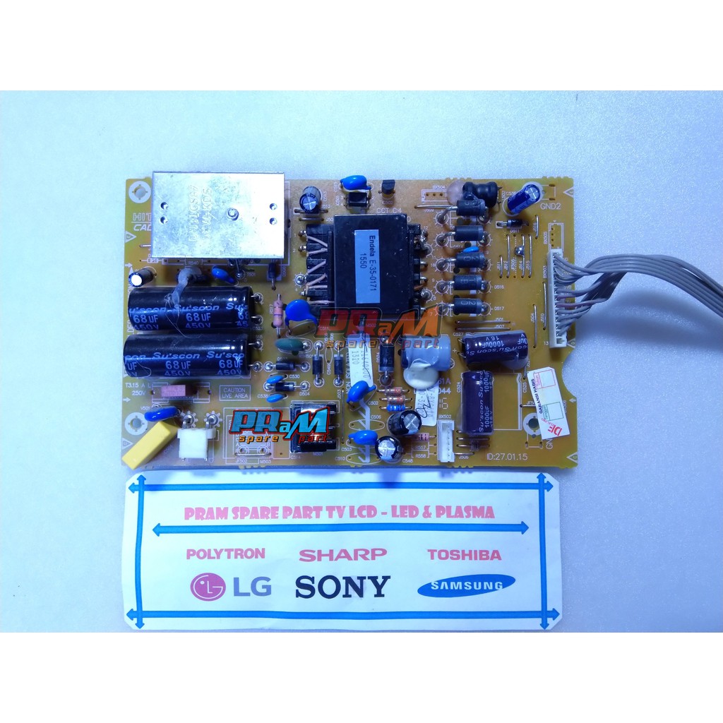 POWER SUPPLY tv led 32D700 - PSU TV POLYTRON 32D700 - MESIN REGULATOR 32D700 - ORIGINAL