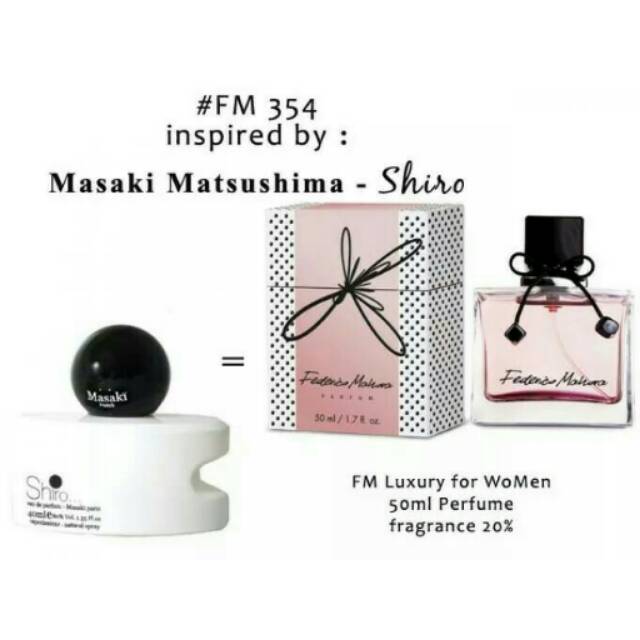 Parfum FM 354 Masaki Matsushima - Shiro (Original import Eropa)