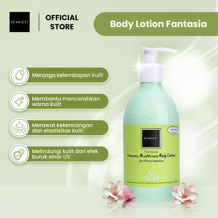 Scarlett Whitening Body Lotion Kulit Lembut dan Bernutrisi Fantasia