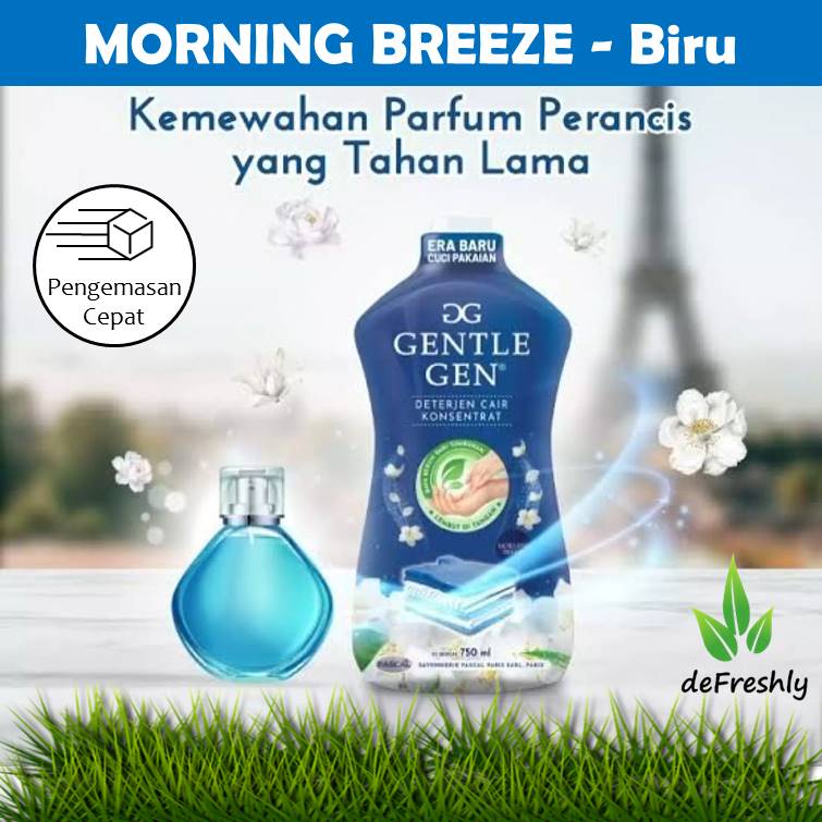 ❤ defreshly ❤ GENTLE GEN - GENTEL GEN DETERJEN CAIR KONSENTRAT DETERGEN TUMBUHAN | Morning Breeze | Parisienne Garden | French Peony | SOSOFT SO SOFT (750ml)