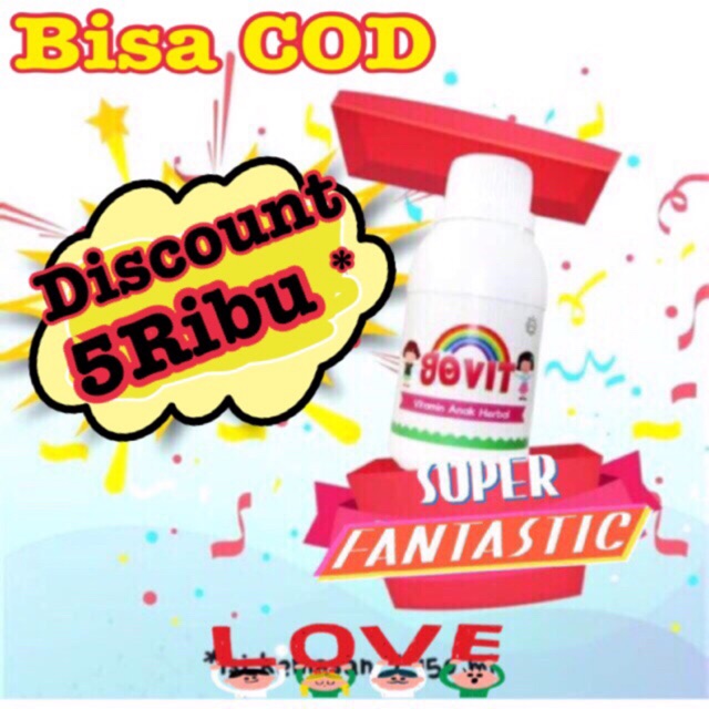 BISA COD,READY BUN, FREE TUMBLER Govit vitamin C penambah nafsu makan anak  iqku iq ku 100 150 200