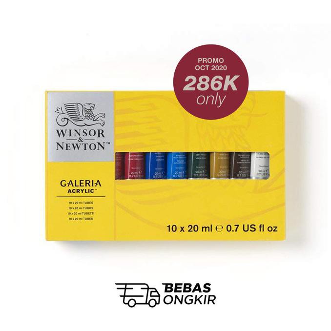 

Stok Baru! Winsor & Newton Galeria Acrylic Paint 10 X 20Ml Tube Set Terpercaya