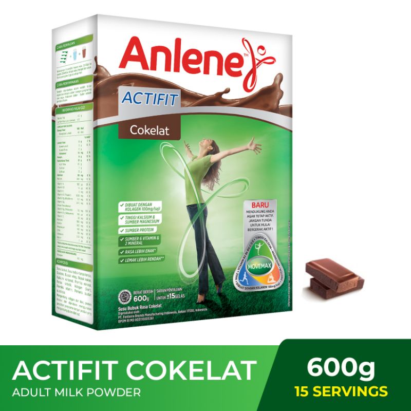 

Anlene Actifit Vanila/ Coklat/ Original 600 gr - Susu Bubuk