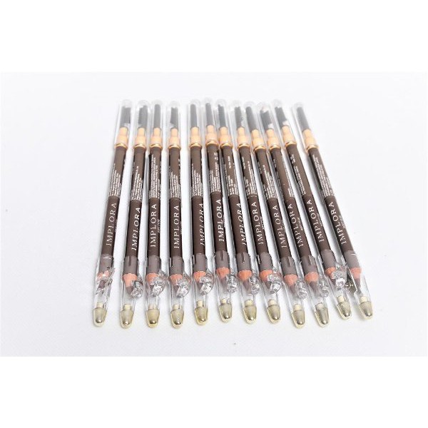 [SATUAN] IMPLORA  pensil alis 2 in 1 ori Soft Type Eyebrow Pencil original bpom