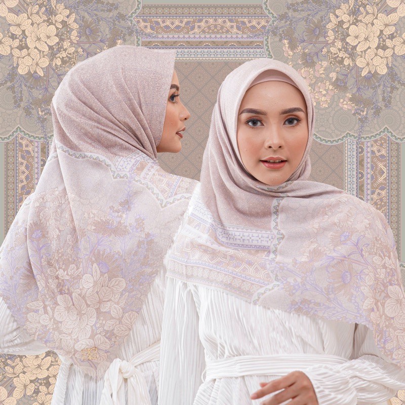 HYDRANGEA SCARF PALE BEIGE