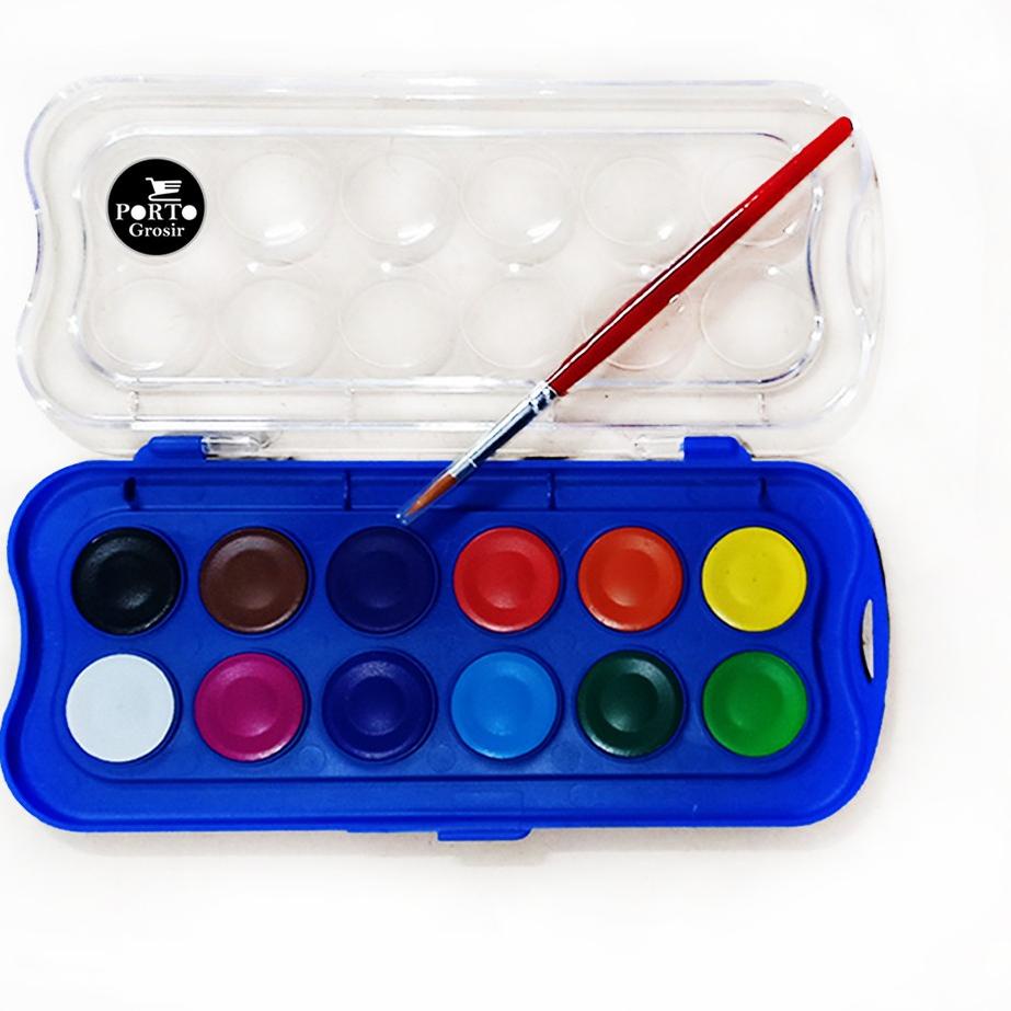

ヨ Giotto Acquerelli Mini 12 Watercolor Water Colour Cake Cat Air Pocket Padat る