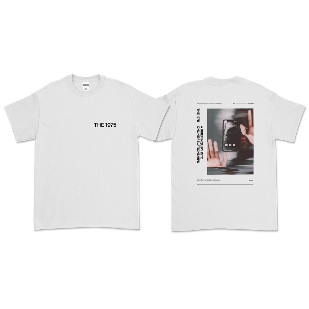 THE 1975 - ABIIOR SIDE FACE TIME T-SHIRT (DEPAN BELAKANG)