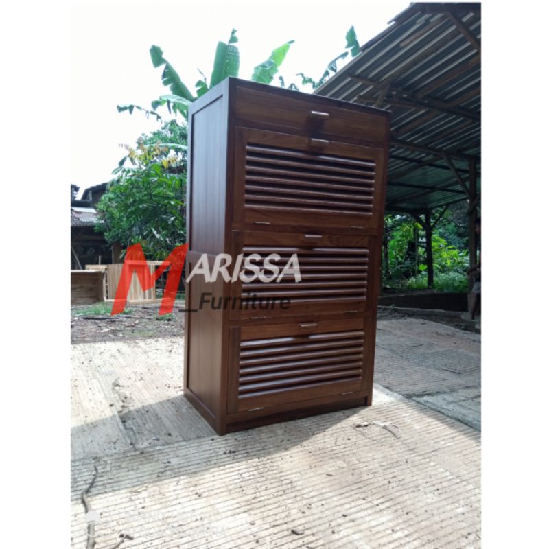 LEMARI SEPATU JATI/ LEMARI SEPATU MINIMALIS