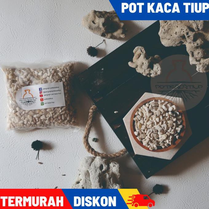 Ready Stok Batu S Putih Koral Kerikil Hias Taman Akuarium Cupang Aquascape