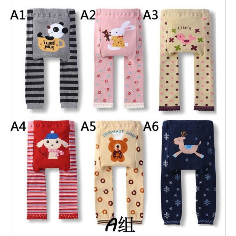 Legging bayi anak import motif cartoon banyak motif