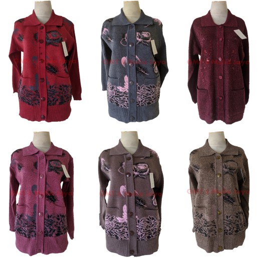 MANTEL IBU RAJUT | MANTEL RAJUT IBU MOTIF BERWARNA KUALITAS PREMIUM NO 235