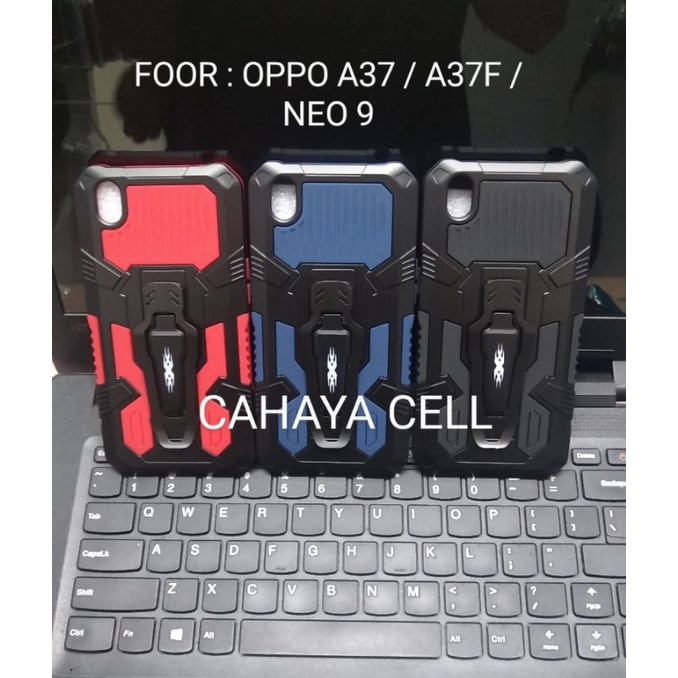 Soft Case Belt Clip OPPO A37 - A37F - NEO 9 Case Robot Belt Clip Standing Cover Case Hp