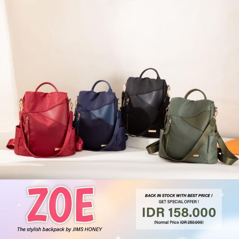 Zoe Backpack - Tas ransel Zoe Jimshoney