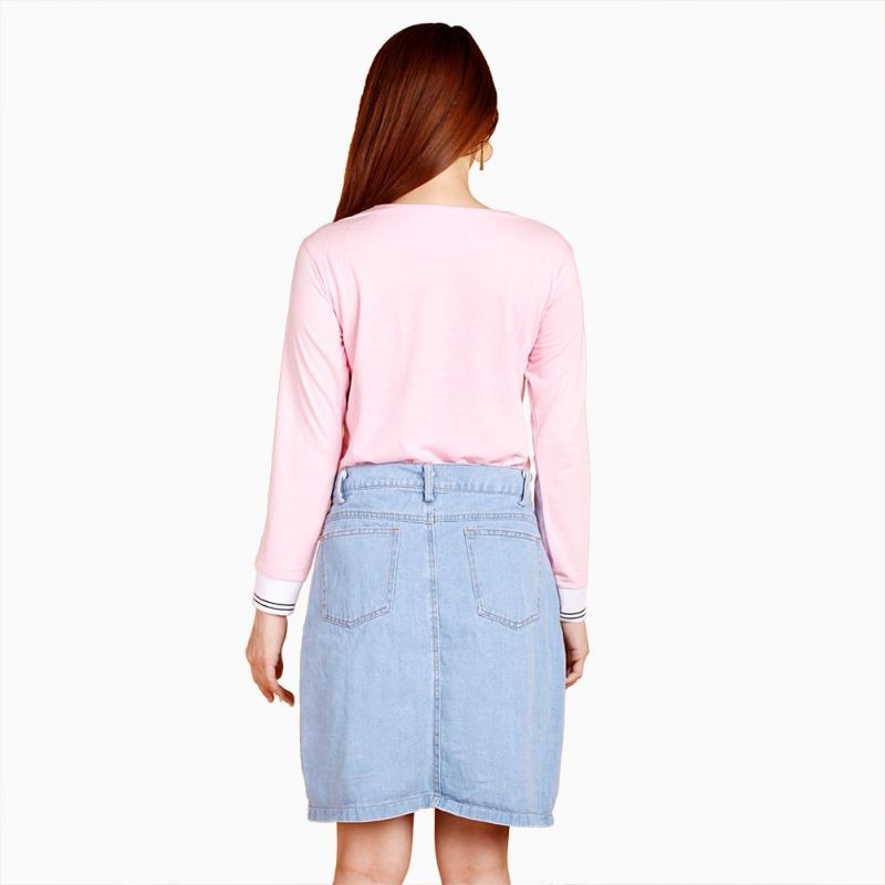 Rok mini denim Wanita Dewasa Casual Model Terbaru - XSHOP Hayang