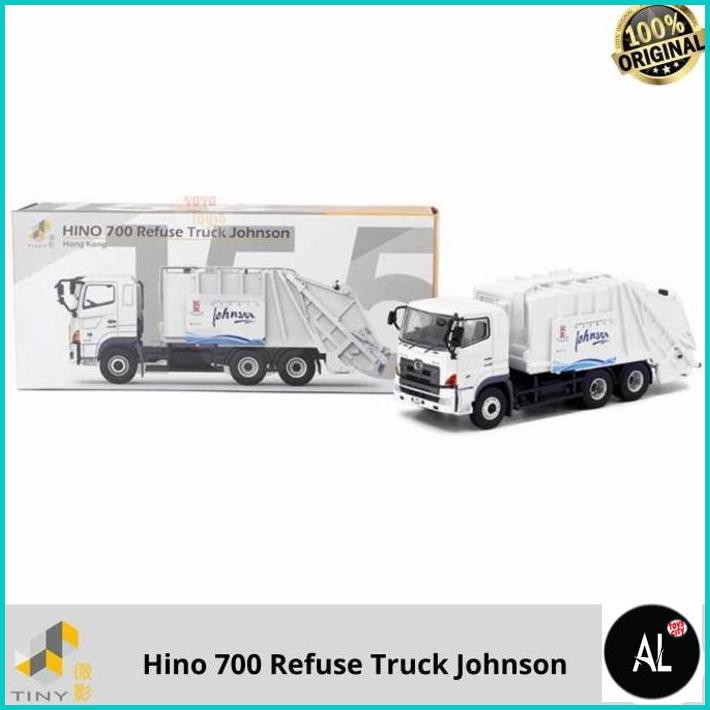 Al Tiny Diecast 155 Hino 700 Refuse Truck Johnson Truk Sampah