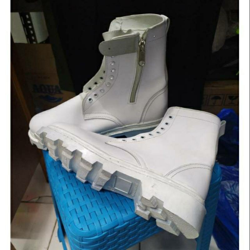 sepatu PDL putih paskibra | sepatu upacara paskibra PDU