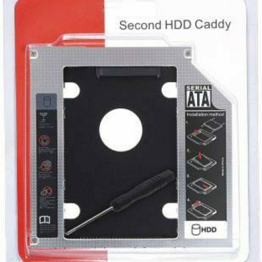 Docking HDD/SSD - Caddy HDD/SSD | HDD Caddy 12.7mm FAT / DVD To HDD Slot / SSD Caddy Laptop Tebal 12