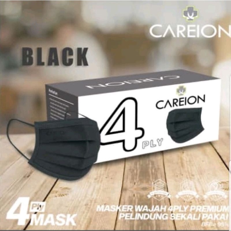 Masker Careion 4ply premium  earloop isi 50pcs