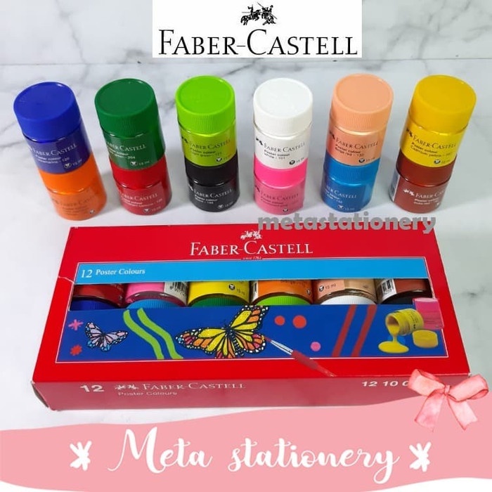 

Cat Poster Set 12 warna Faber Castell
