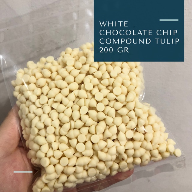 WHITE CHIP TULIP 200 gram / White Chocolate Chip / White Chocochip