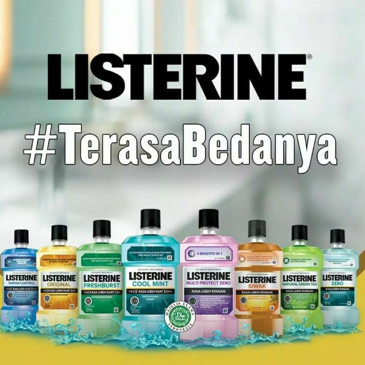 Obat kumur LISTERINE  MOUNTWASH OBAT KUMUR 250ml/500ml