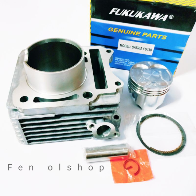 Blok seher + Piston kit 1set Satria fu 150 original Fukukawa