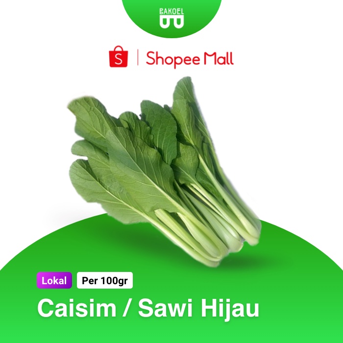 

Caisim / Sawi Hijau Premium (harga per @100gr) - Bakoel Sayur Online