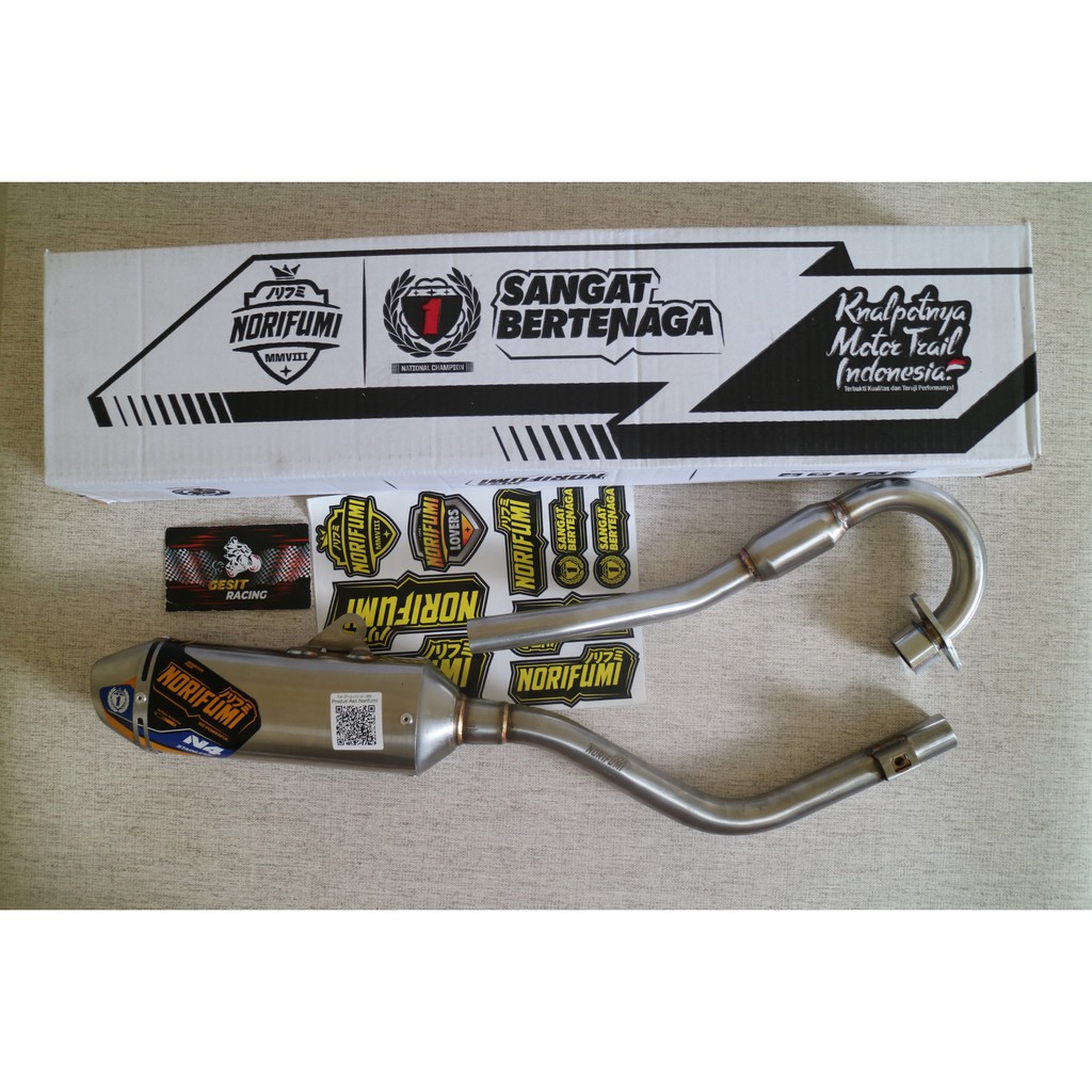 Knalpot norifumi N4 CRF 150 L SS Stainless original N4