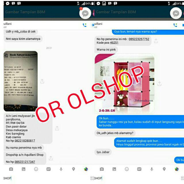 Lemari Baju 2-6-3k-1h Plastic Anti-air Transparan Pintu Lemari Pakaian Multifungsi