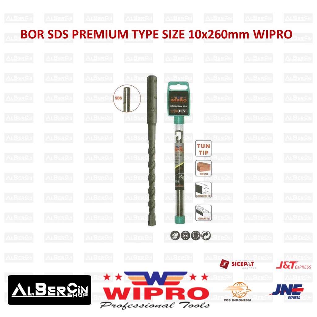 Mata Bor Beton Tembok SDS Premium Type 10x260 mm 10 x 260 WIPRO