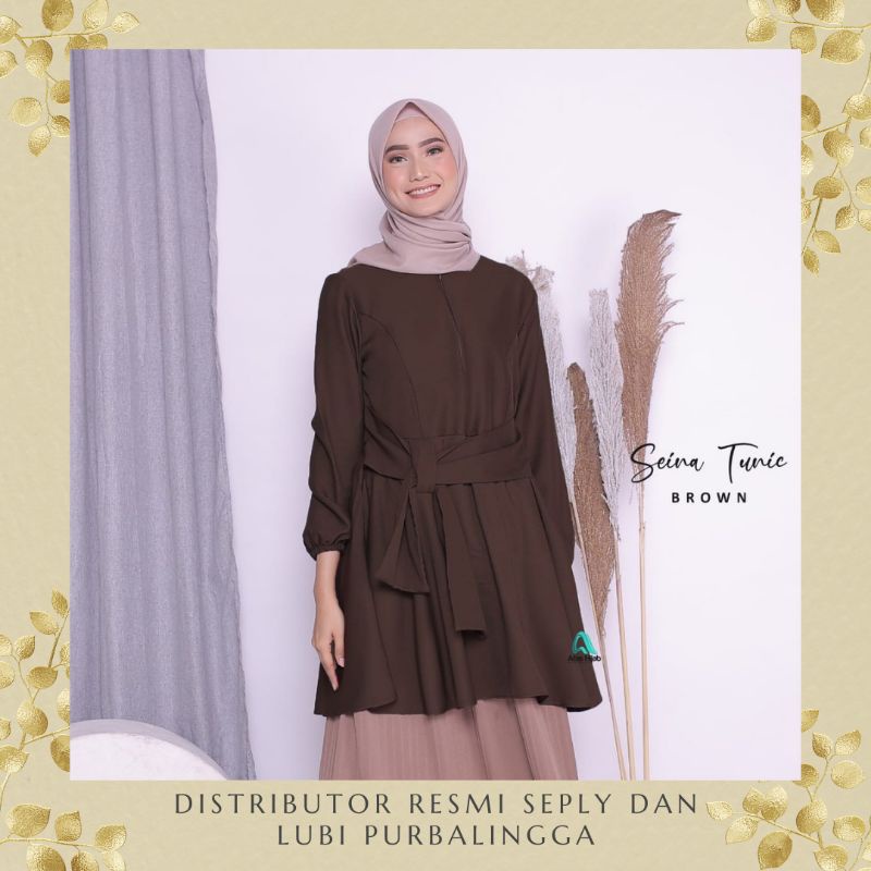 SEINA BAJU TUNIK ATASAN WANITA DARI AFAS HIJAB | PUSAT GROSIR BAJU BRANDED SEPLY LUBI RAUNA PURBALIN