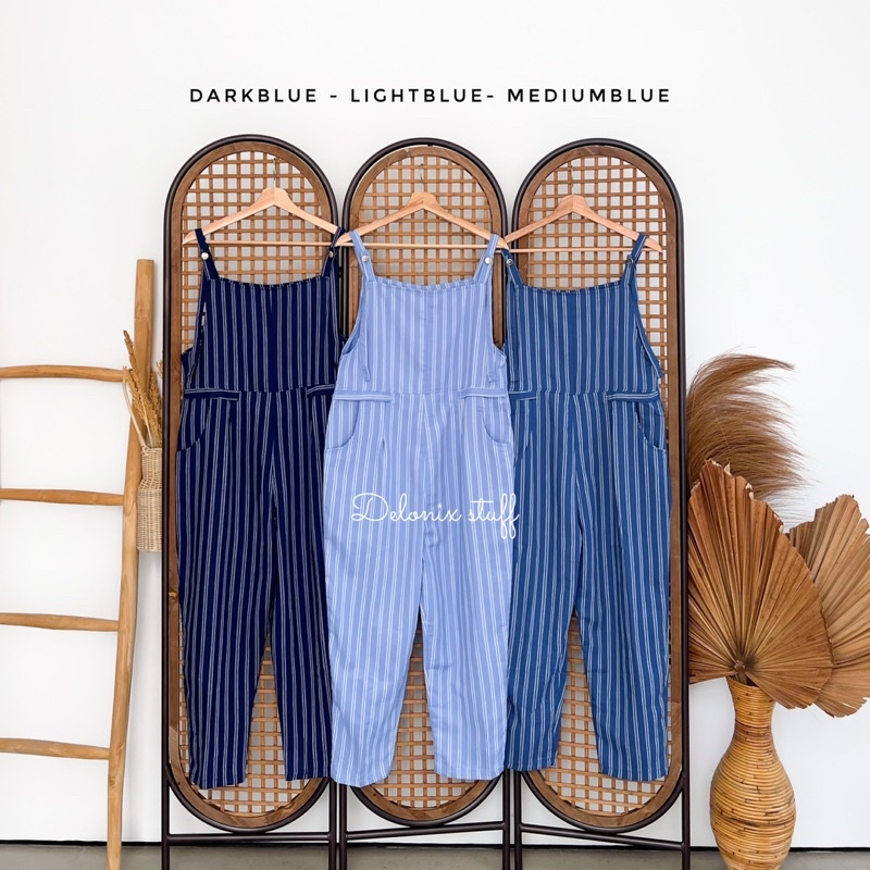 Lexy stripe jumpsuit