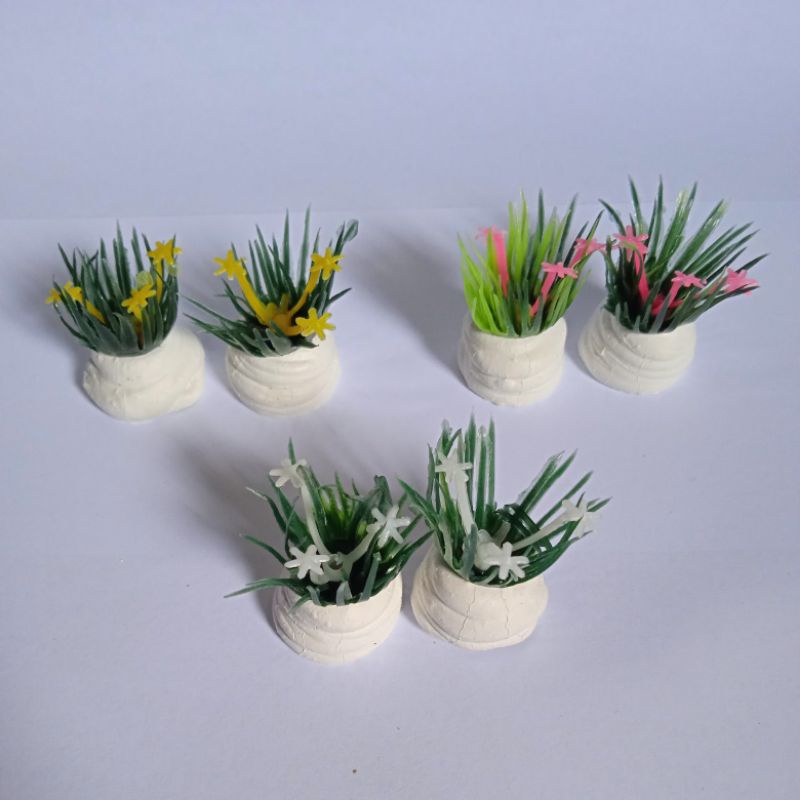 Hiasan Aquarium Rumput Bunga Mini