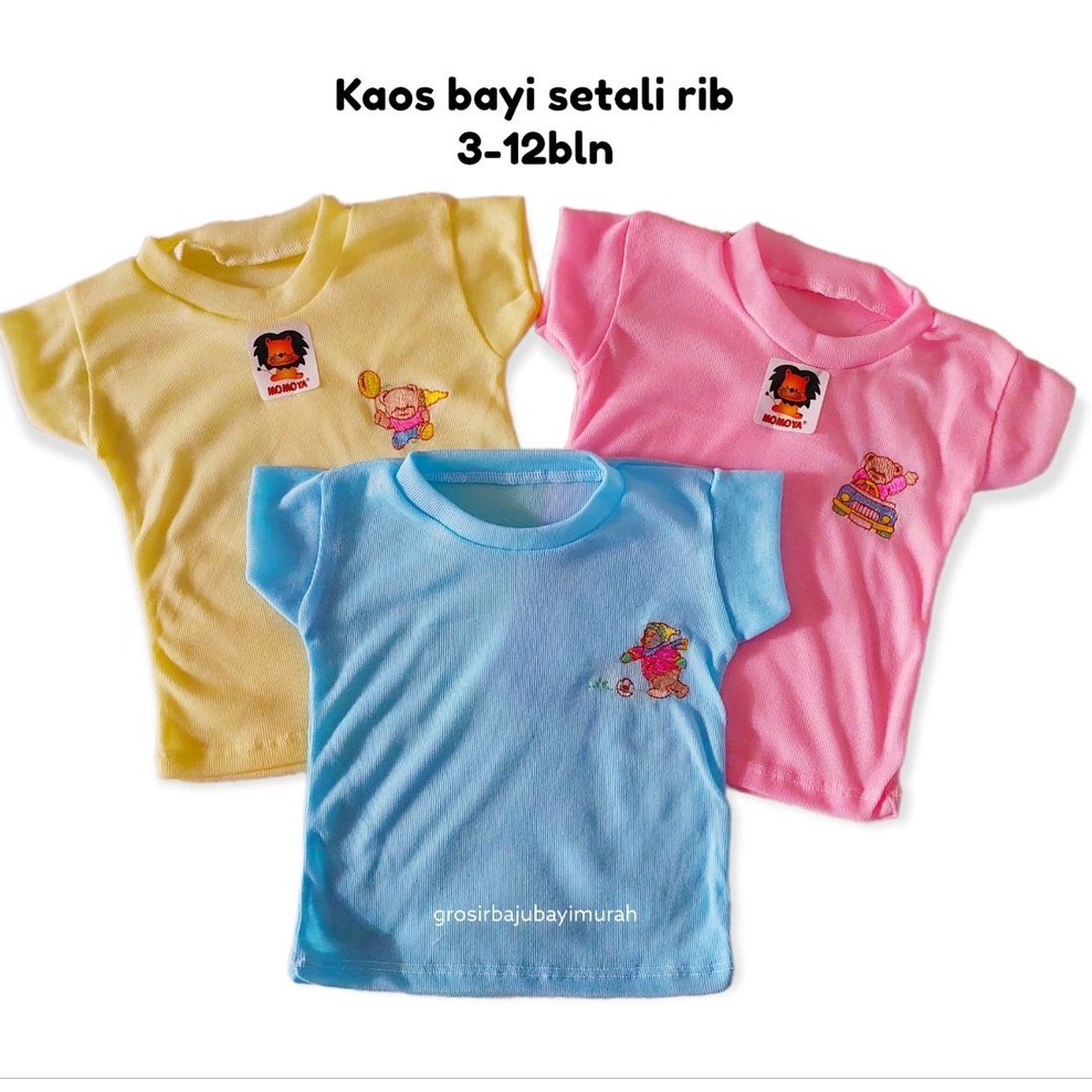 kaos bayi bordir SAKURA 1-9 bulan