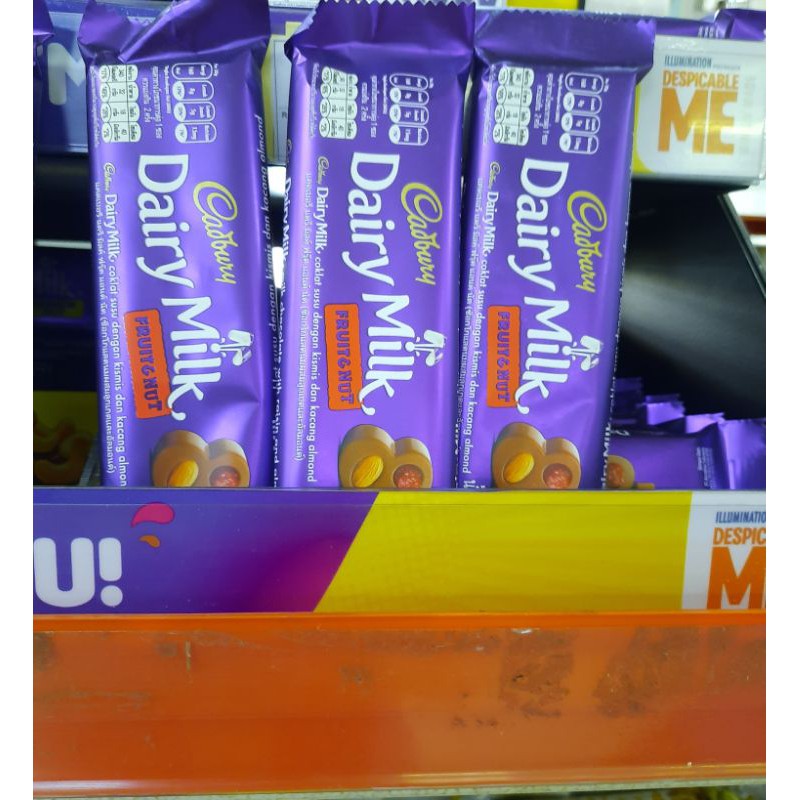 

coklat cadbury original murah cashew nut&fruit nut 65g