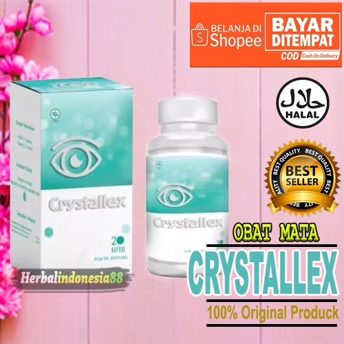 TERLARIS  CRYSTALLEX ASLI - OBAT MATA MINUS KATARAK SILINDER HERBAL - CRYSTALLEX 100% ORIGINAL