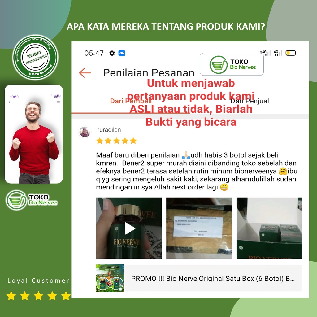 Bio Nerve NDR Malaysia Bio Nervee 100% Original Bionerve Asli Obat Herbal Diabetes Asam urat lambung-6