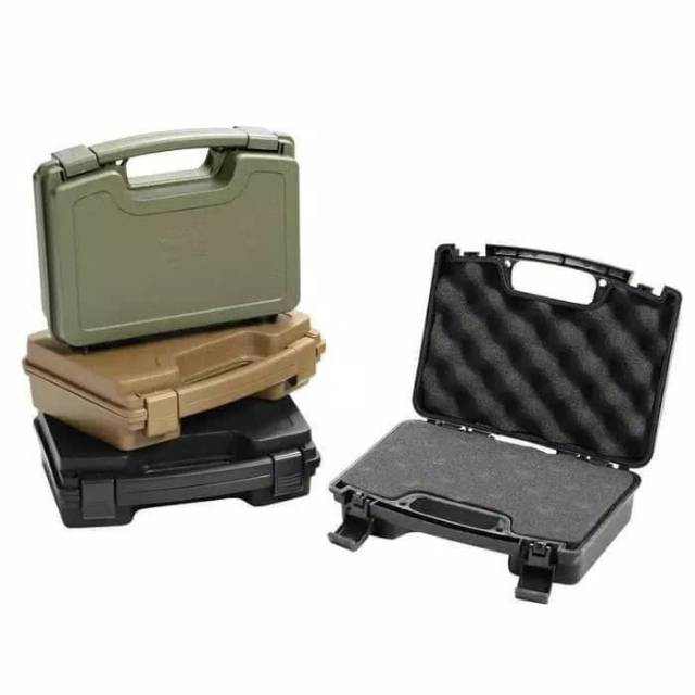 TAS KOPER HARDCASE PENYIMPANAN SENJATA HANDGUN AIRSOFTGUN PISTOL. SURVIVAL KIT
