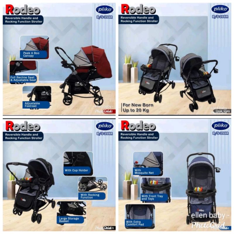 stroller kereta dorong bayi pliko rodeo