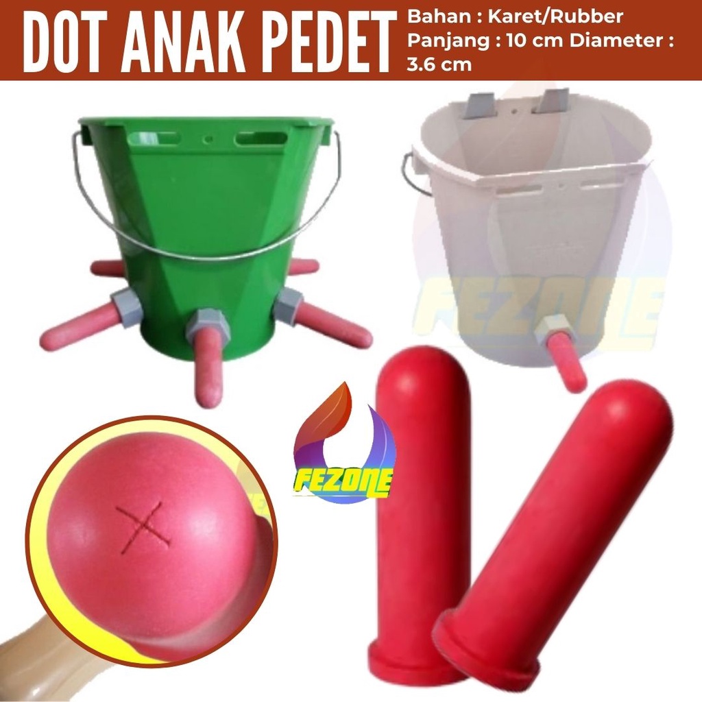 Dot Anak Sapi Set -Merah FEZONE