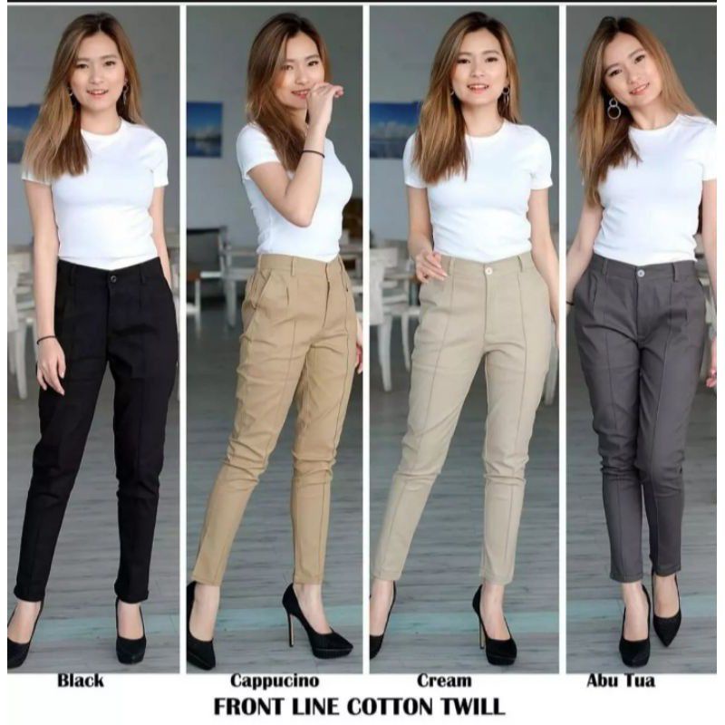 CELANA CHINO WANITA KATUN TWILL PENSIL SKINNY /CHINO WANITA/CHINOS WANITA/CELANA KATUN WANITA