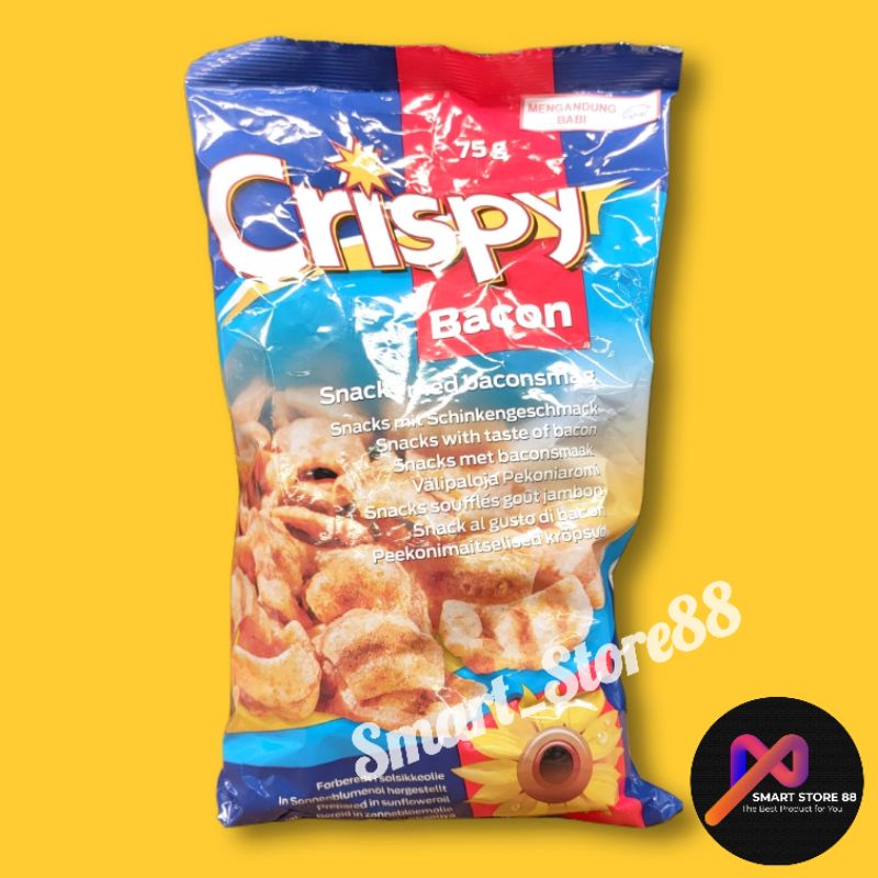 

CRISPY BACON SNACK 75GR CRISPY PORK SNACK KERUPUK KULIT BABI RENYAH DAN GURIH