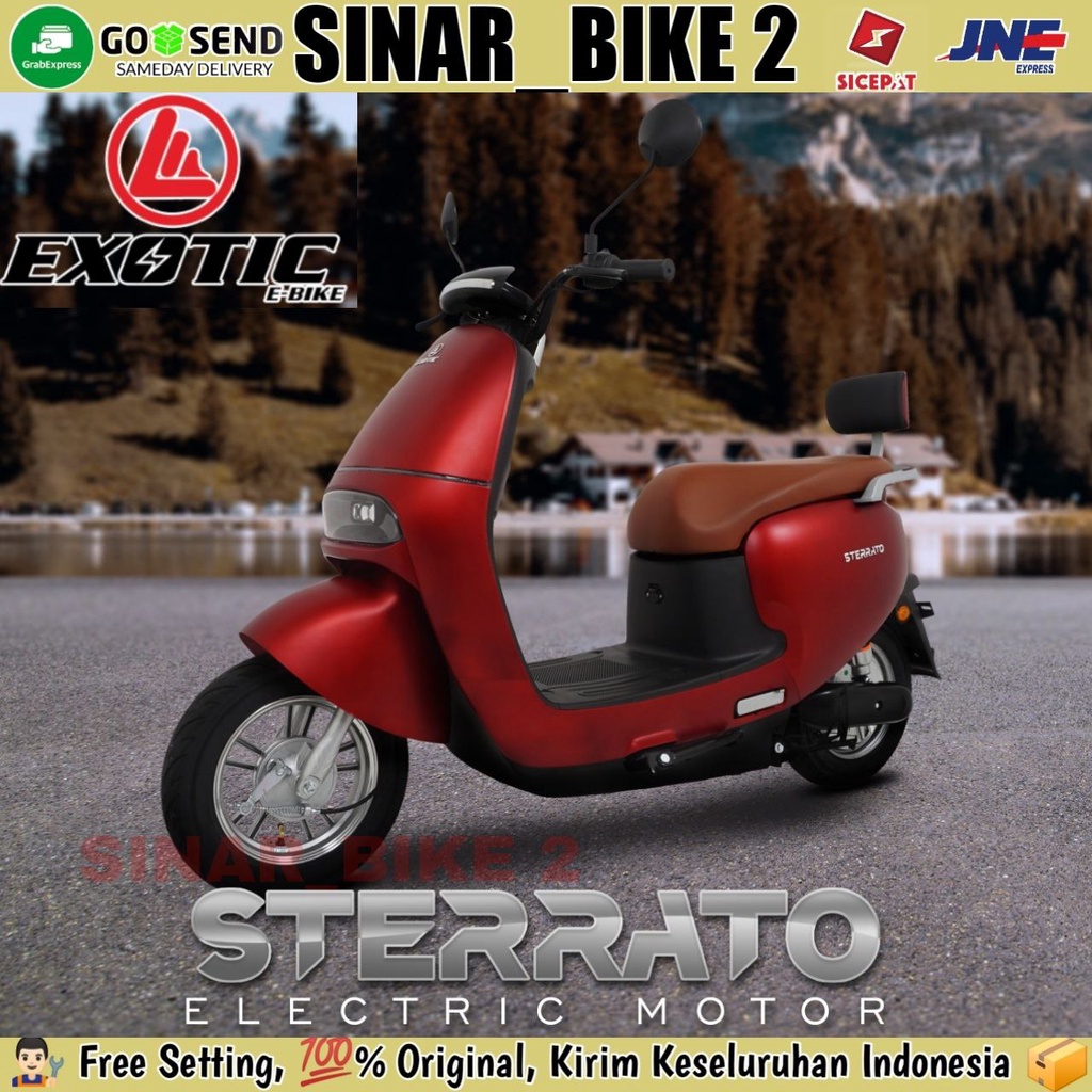 Sepeda Motor Listrik EXOTIC STERRATO Electric E Bike 800 Watt