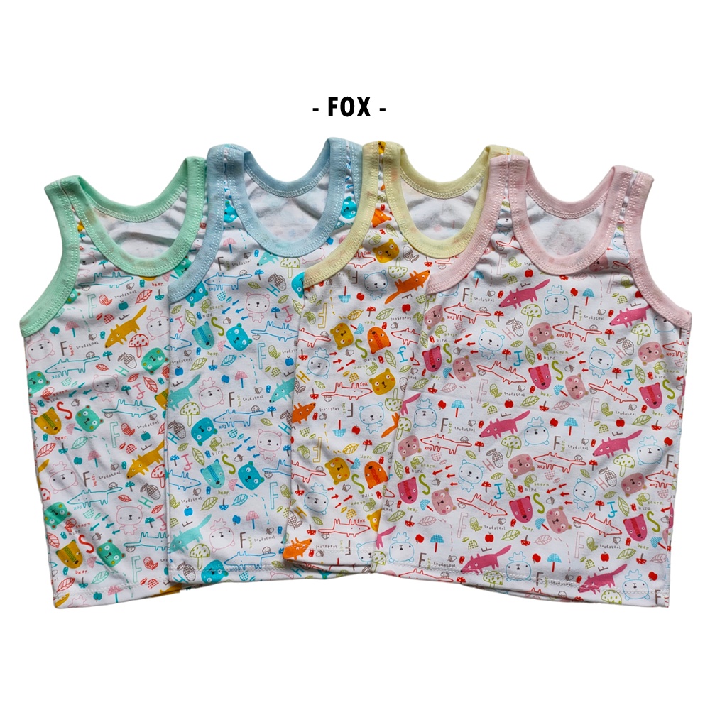 Singlet Bayi Anak DoubleKnit Printed