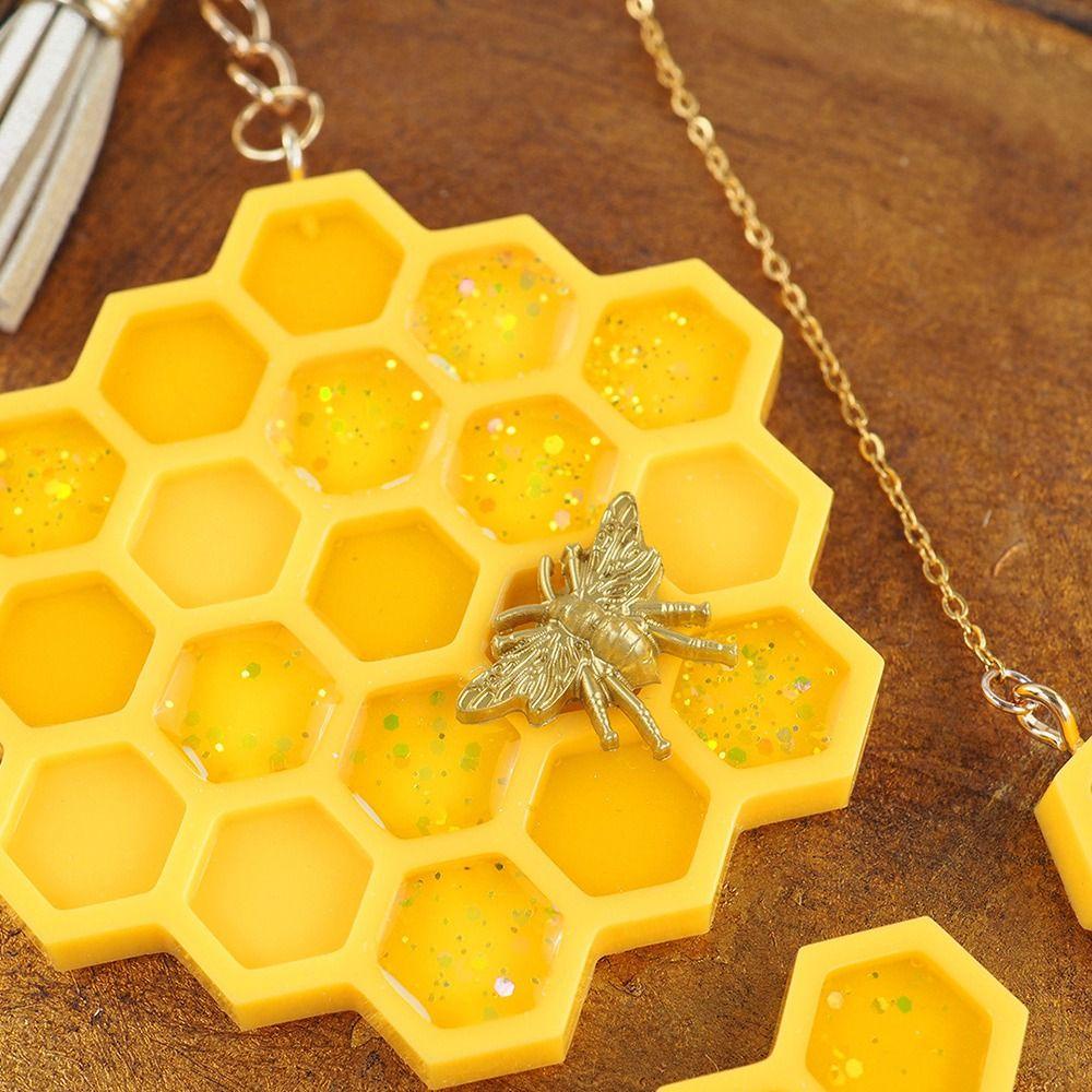 Preva Bee Honeycomb Shape mold Art Jewelry Making Alat Kalung Cetakan Resin