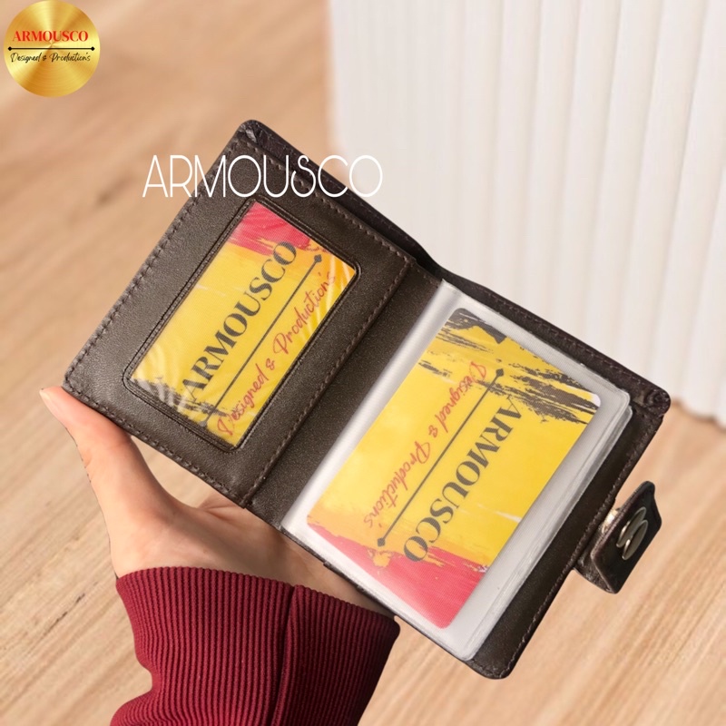 DOMPET KARTU CARD HOLDER KANCING MURAH MERIAH UNTUK PRIA DAN WANITA