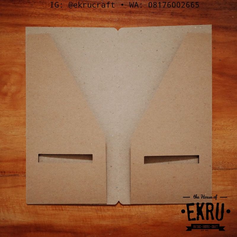 

INSERT KRAFT PAPER FOLDER FILE TRAVELERS NOTEBOOK HANDMADE - A5 / REGULER / PASSPORT B7
