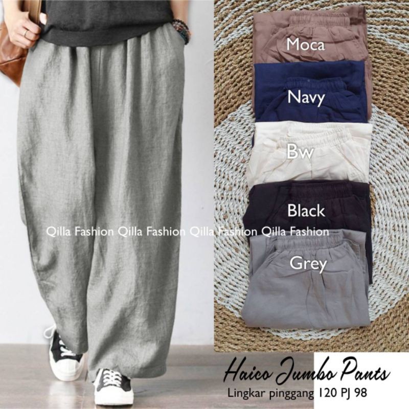 Kim Kim Pants / Haico Pants (Kulot Linen Pants - Katun Rami) Kim Kim Pant